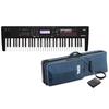 KORG KROSS 2 Synthesizer Workstation, 61-Key Model, Super Matte Black, KROSS2-61-MB, with Original Soft Case SC-KROSS2 61 and PS-3 Pedal Switch Set