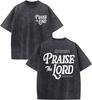 Christian Shirts for Boys Kids Jesus Faith Shirt Praise The Lord Religious God T Shirt Graphic Tees Acid Wash Tshirt