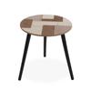 Table d'appoint pour le salon Berat - 50 x 44 x 44 см - Table basse auxiliaire en Bois - Marron et noir - Versa
