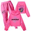 Clothing Sets Kids Unisex Girls' Half-waist Short Single Double-sleeved Printed Casual Suit