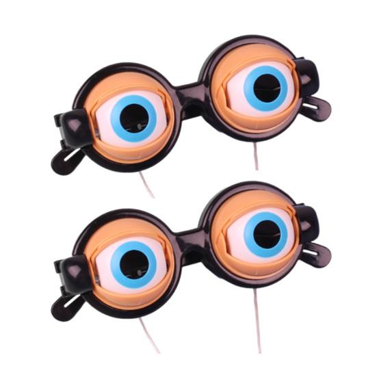 Crazy Eyes Googly Glasses Toy Winking Glasses with Pull-String Blinking Action Fun Novelty Prop for Kids Party Stage Performance