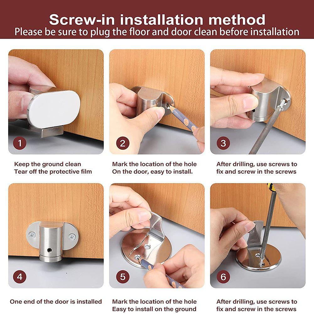 Самоклеящийся стикер без пробивки, товары для дома, дверная фурнитура, держатель двери, магнитный дверной стопор, скрытый дверной стопор