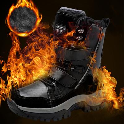 Зимние сапоги, зимняя женская обувь на плюшевой платформе, высококачественная противоскользящая, износостойкая, водонепроницаемая женская зимняя обувь с высоким цилиндром