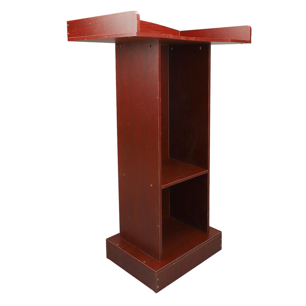 Подиумная стойка красного сандалового цвета, современный минималистский устойчивый кафедральный стол для конференц-зала