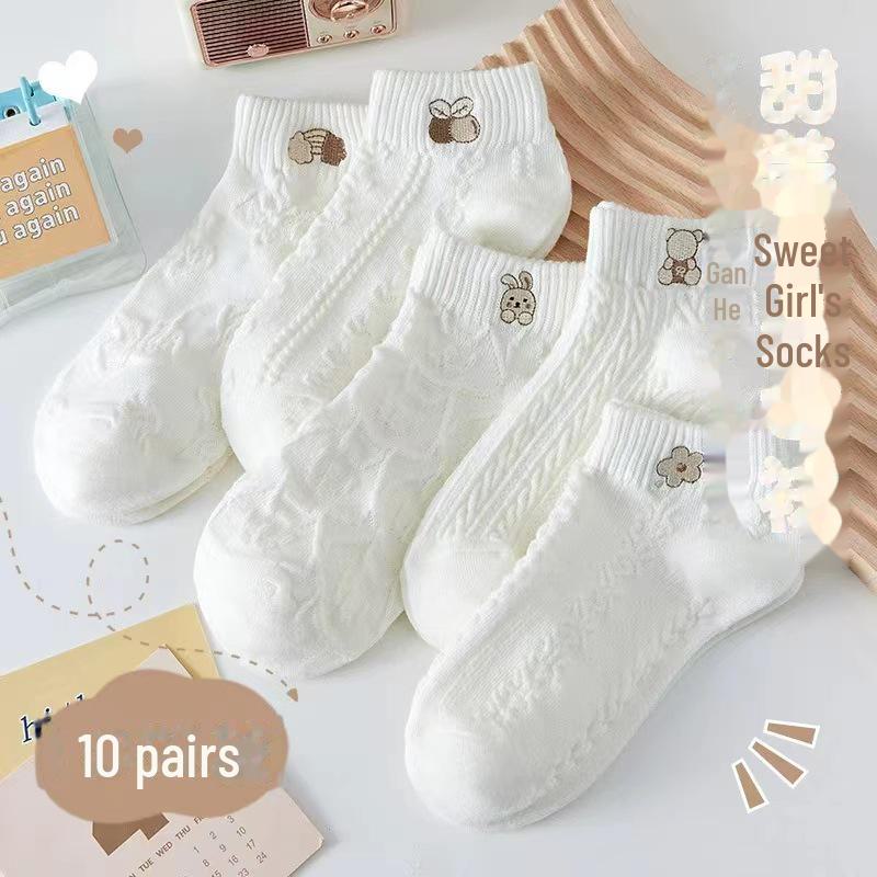 Женские летние дышащие сетчатые носки-лодочки — тонкие, впитывающие пот, в модном стиле TikTok