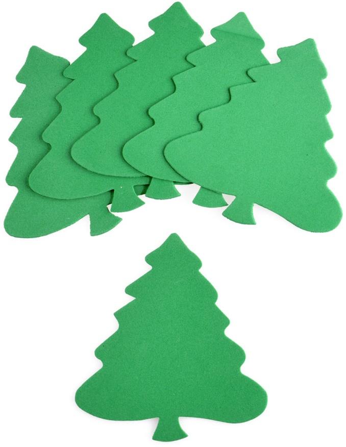 Foam Christmas Trees Decoration Base Ornament 6 pcs