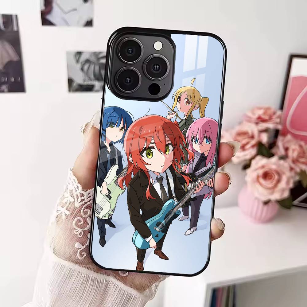 Cool B-Bocchi the R-Rock Band Phone Case For iPhone 17 16 15 14 13 12 Pro Max Plus for Magsafe Mirror Wireless Magnetic Cover