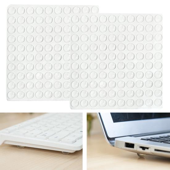 100 шт./компл. самоклеющиеся немые хорошие демпфирующие вязкость наклейки на бампер круглые прозрачные дверные накладки на бампер