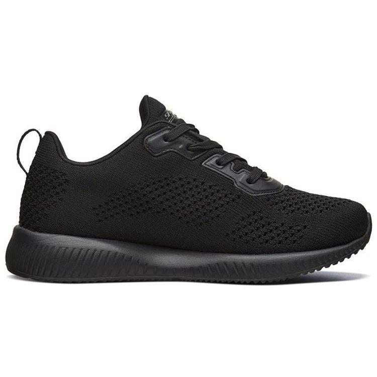 Skechers BOBS SQUAD Устойчивые к истиранию Устойчивые к истиранию Низкие Повседневные Беговые кроссовки Женские Черные 32509-BBK