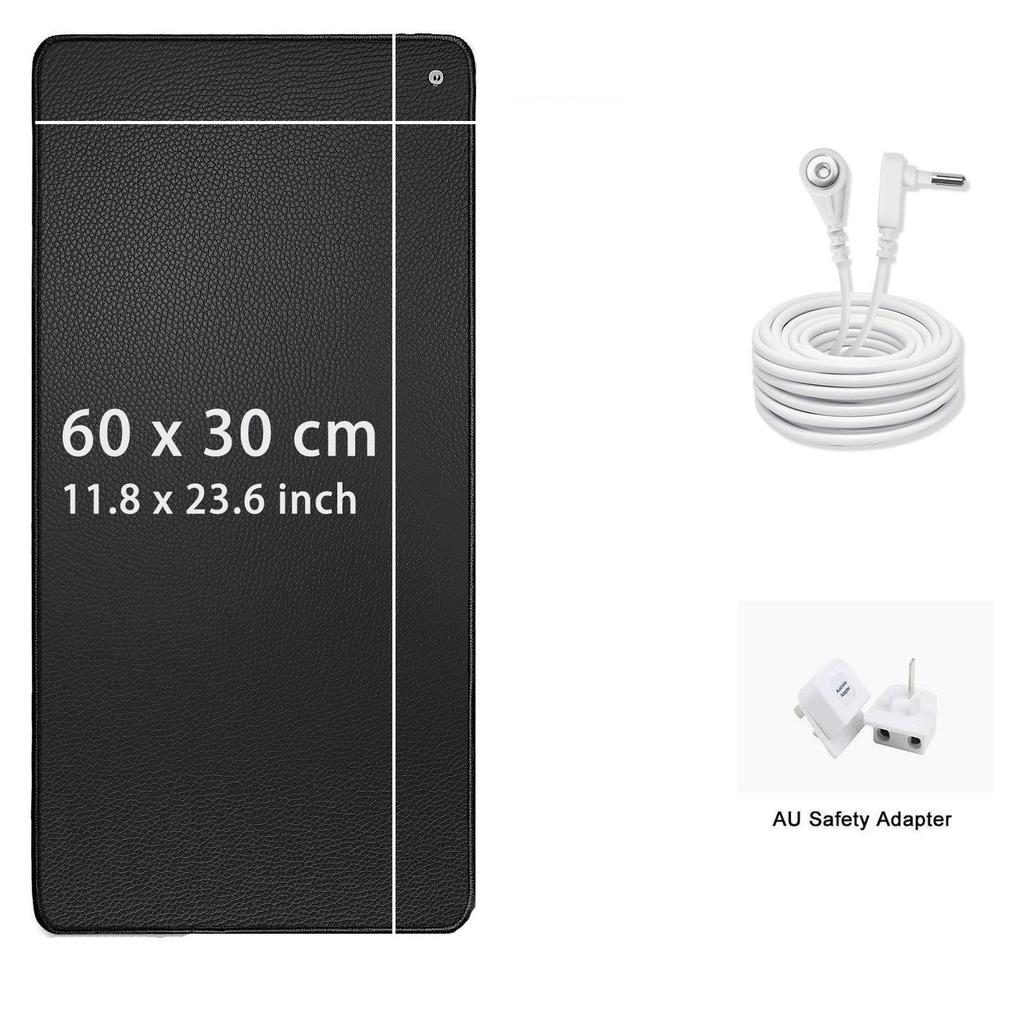 Многофункциональный черный заземляющий коврик с нескользящей подошвой для облегчения боли, улучшения сна и повышения уровня энергии