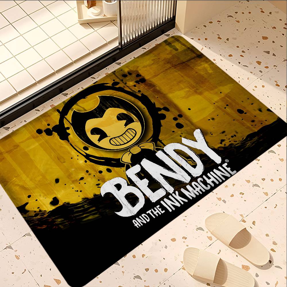 Horror Game B-Bendy and the Ink Machine Entrance Door Mat Nordic Style Bedroom Living Room Doormat Home Balcony Anti-Slip Modern