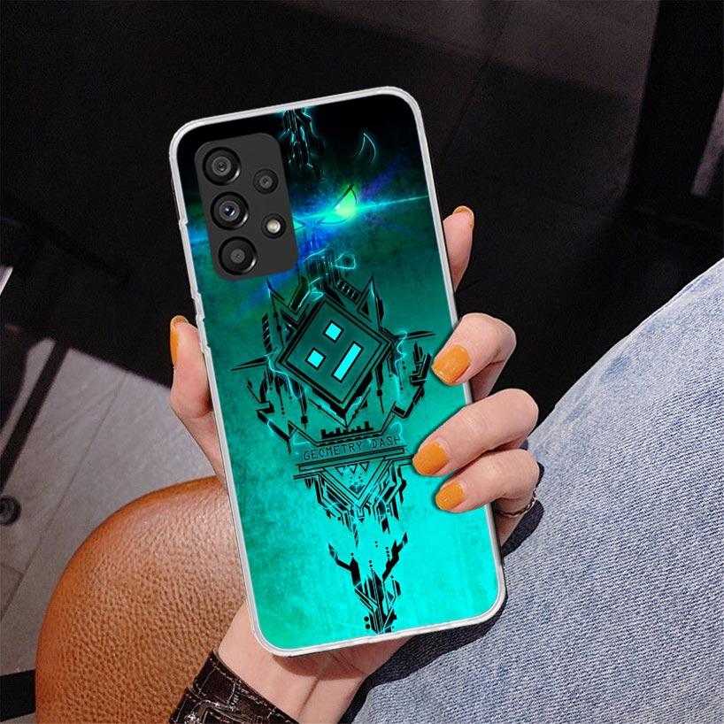 Чехол для телефона Geometry Dash для Samsung Galaxy A17 A16 A15 A14 A13 A57 A56 A55 A54 A53 A37 A36 A35 A34 A33 A26 A25 A24 A23 Gal