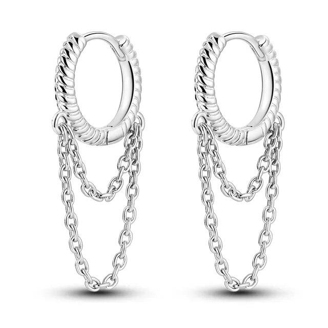 Серьги-кольца из серебра 925 пробы для женщин, сверкающие серьги с фианитом U-образной формы, роскошные обручальные свадебные серьги с перьями звезды и луны
