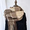 Scarf Women's New Tassel Autumn and Winter Imitation Cashmere Shawl Thickened Warm Student Scarf