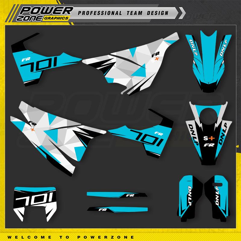 PowerZone Индивидуальный Комплект Наклеек С Графикой Команды Для Husqvarna Decal 15-20 701 SUPERMOTO ENDURO 2015-2017 2018 2019 2020 07