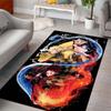 Demon Slayer Art Print Floor Mat Living Room Game Room Carpet Camping Picnic Mat Doormat Floor Mats Anime Room Decor Area Rug