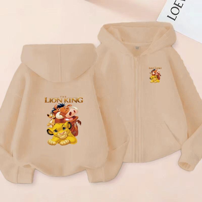 Kids Cardigan Hoodie Zipper Style Sweatshirt Girl Boy 3-12Y Leisure Fashion Long Sleeves Coat Clothes Anime Film Print Loose Top