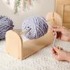 Crochet Yarn Holder Portable Crocheting Accessories,Organizer,Sturdy,Single Revolving Storage Wood