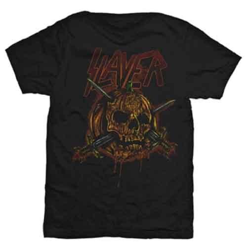 Slayer Skull Pumpkin T-Shirt Black New Unisex T-Shirt