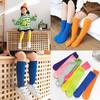 Toddler Kids Baby Girls Candy Colors Knee High Antislip Stockings Socks Family