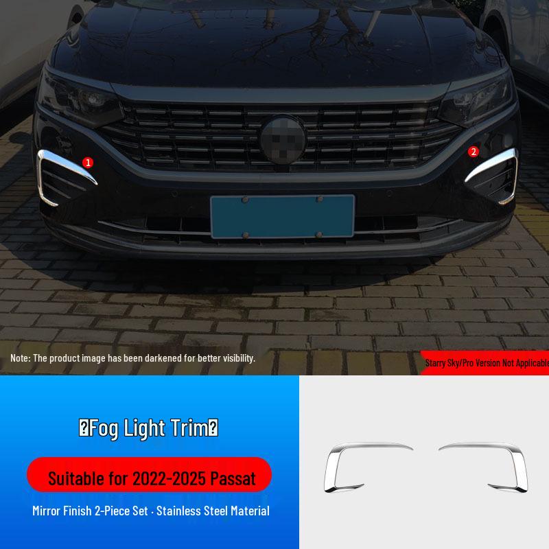 Декоративная накладка на рамку противотуманной фары Volkswagen Passat