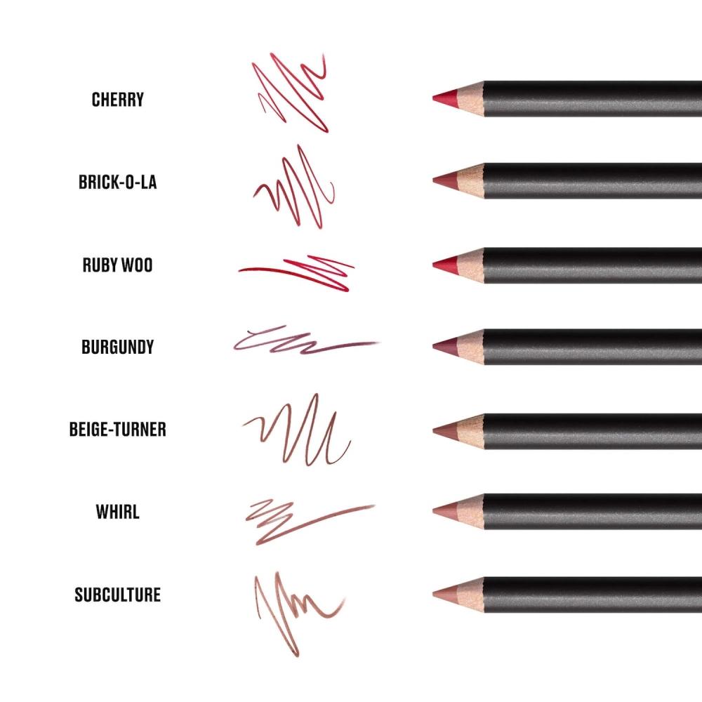 Mac Cosmetics Lip Pencil Creamy Lip Liner 0.05 Oz 1.45 G Ruby Woo Very Matte Vivid Blue Red
