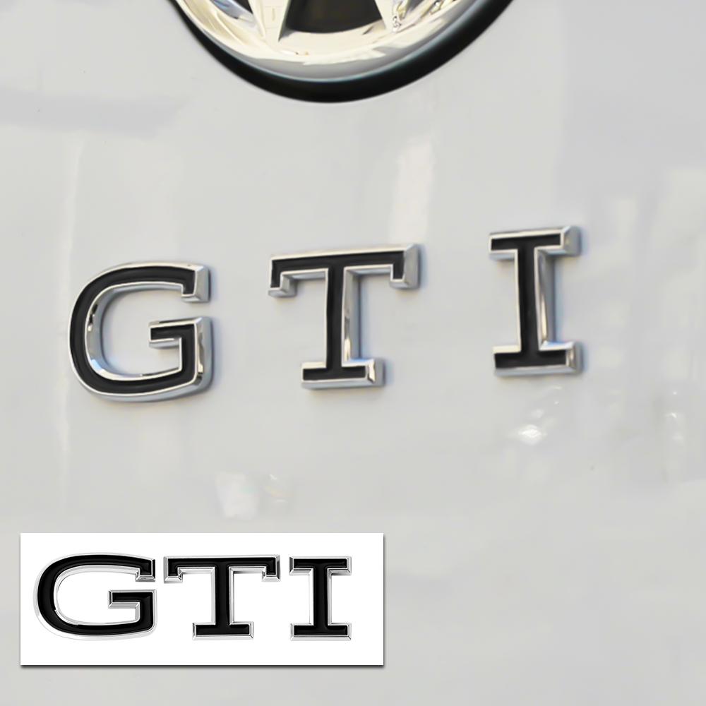 AABIN1 3D ABS GTI Emblem Car Body Tail Trunk Decoration Stickers Auto Accessories For Volkswagen VW Golf Polo Beetle Passat T-ROC Caddy
