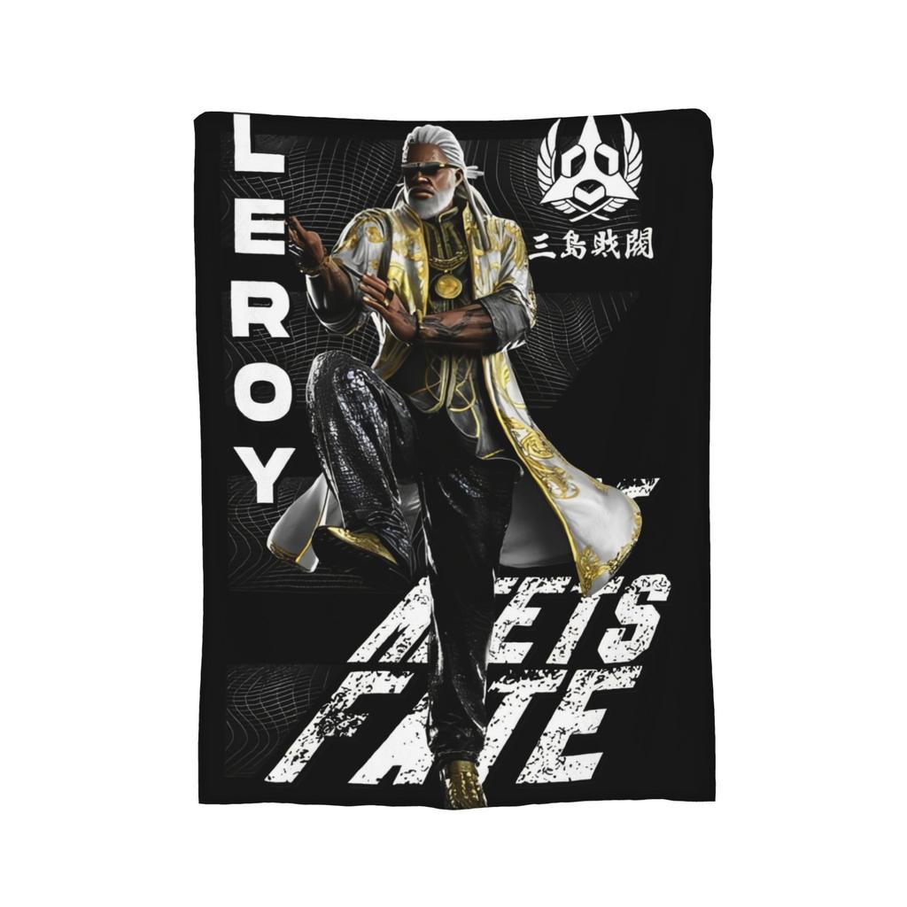 Panda Tekken 8 Gaming Blanket Flannel Novelty Breathable Throw Blankets for Bedspread Autumn/Winter,