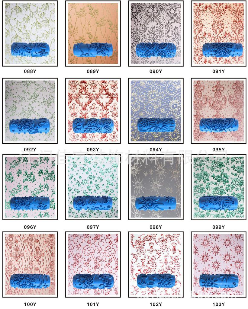 5-дюймовый ролик с рисунком для жидких обоев - Инструмент для DIY-точечной росписи и покраски стен