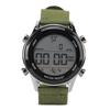 Men Digital Sports Watch Waterproof Alarm Countdown Dual Time Zone Nylon Strap Digital Watch with