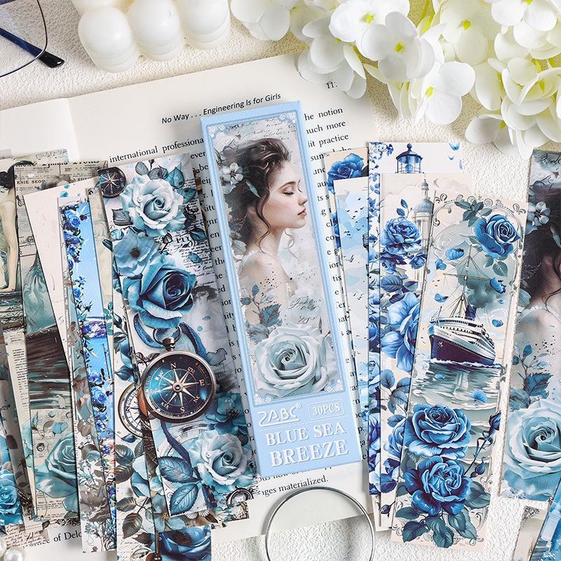 30 шт. набор закладок для книг серии «Романтический сад» из белой картонной бумаги, маркеры для страниц книг, уникальный подарок для чтения