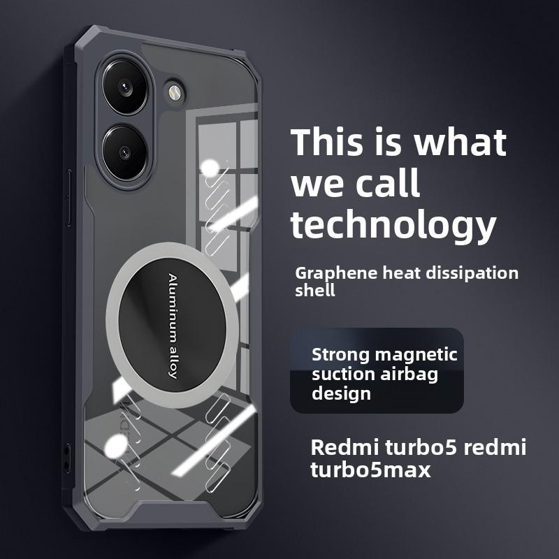 Чехол для Xiaomi POCO X8 Pro Жесткий ПК Теплоотвод Магнитный Защитный Задний Чехол для Телефона POCO X8 Max X8Pro