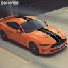 Наклейка на капот Ford Mustang с гоночными полосами