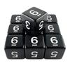 Многогранные игральные кости 10 шт. 6-гранные игральные кости цифровые игральные кости для ролевой игры DND настольные игровые аксессуары
