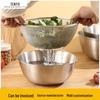 304 Stainless Steel Kitchen Basin - Multi-Purpose: Wash Vegetables, Rinse Rice, Drain, or Mix with Scale