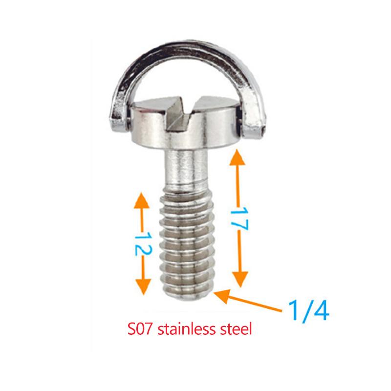 Винт адаптера быстросъемной пластины. Винт штатива с D-образным кольцом 1/4 дюйма. Монтажный адаптер.