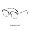 Danyang Men's Gold Rim Myopia Eyeglass Frames - Ultralight Comfortable Alloy Design