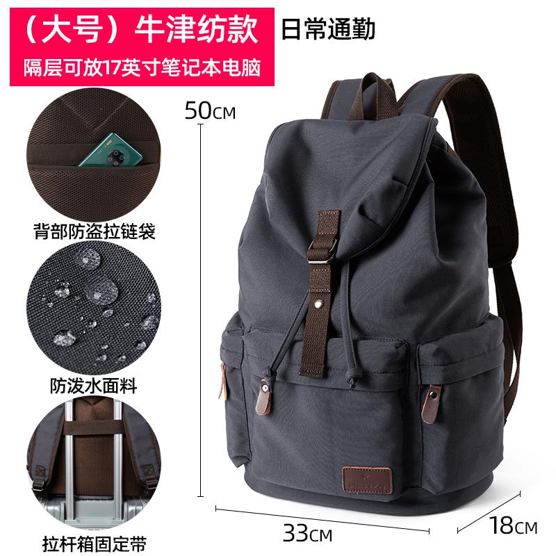 MOYYI Men Vintage Backpack Large Capacity 15.6inch Laptop Casual Bag For Commuter Travel Premium Durable Unsex Schoolbag
