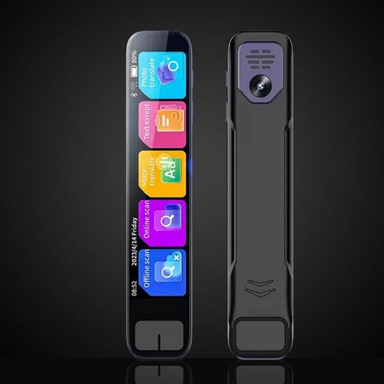 Ручка-переводчик 134 языка Онлайн-перевод Сканирование ИИ Умная ручка Вспомогательный инструмент Сенсорный экран Устройство для перевода языков Изучающие языки