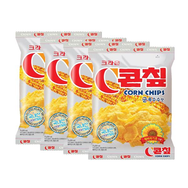 CROWN Чипсы кукурузные 70г (5 вариантов)