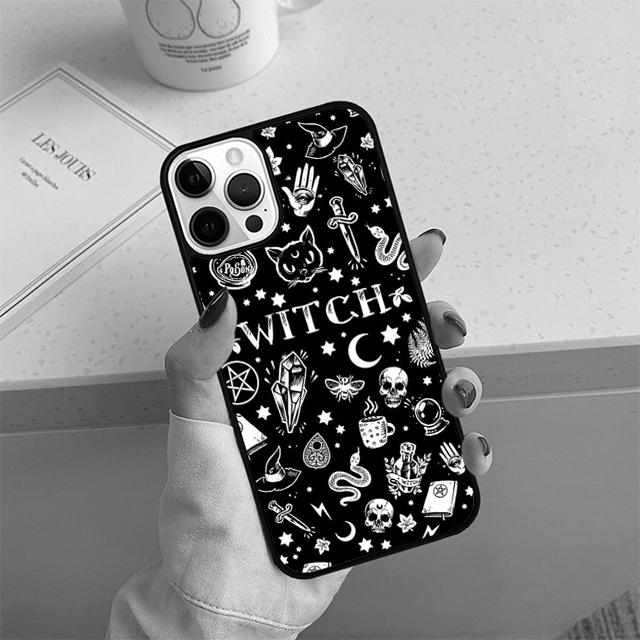 Чехол для телефона 'Ведьма Колдовство' Для iPhone 17 Air 13 12 14 15 16 Чехол Для Apple 14 15 16 11 Pro Max 6S SE2020 Plus Coque