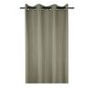 Rideau - Bea - 140 X 260 Cm - Vert Lichen - Œillets En Métal Argenté