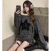 Grunge Hole T Shirt Women Fashion Star Print Y2k Aesthetic Loose Tees Fairycore Ripped Tshirt Harajuku Gothic Streetwear
