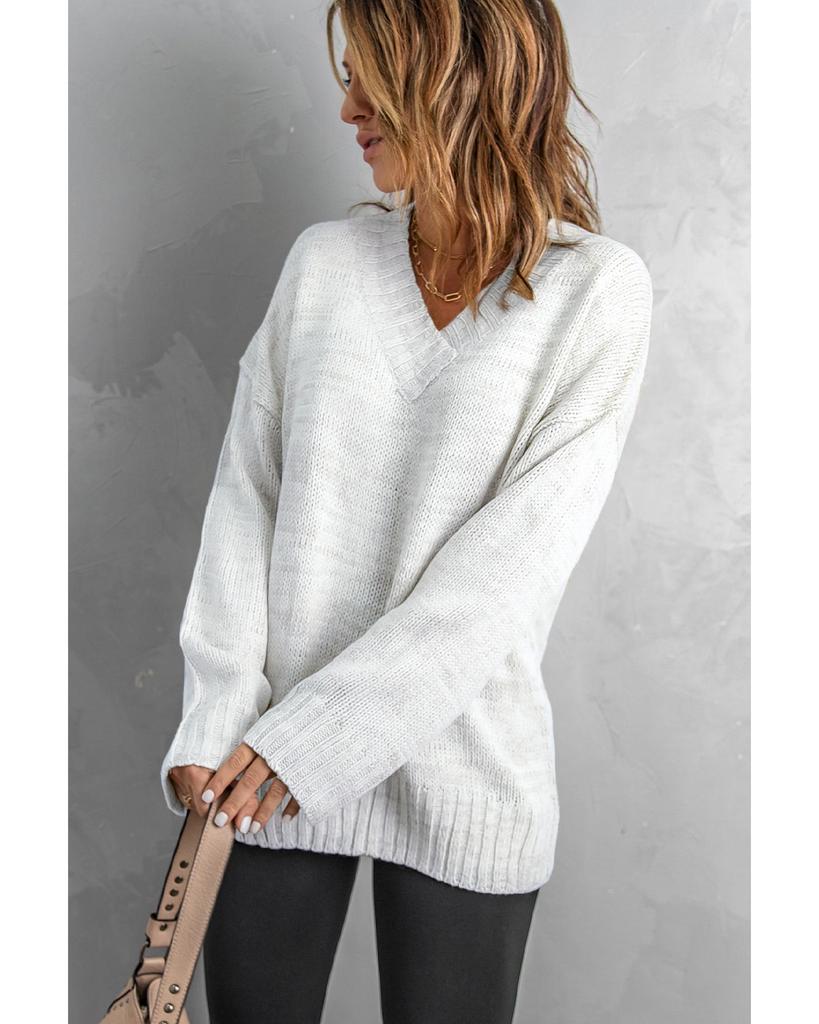 Azura Exchange Drop Shoulder Knitted Sweater