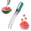 Stainless Steel Watermelon Cutter Slicer Quickly Safe Watermelon Cube Cutter Fruit Cutter Melon Slicer Kitchen Gadget