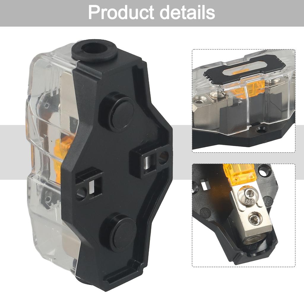 High-Performance 40A Brass Fuse Holder: Reliable Circuit Breaker For Amplifiers Audio Amplifiers Modification 40A Fuse Holder