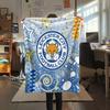 Leicester City Football Club Flannel Blanket, High quality Comfortable for All Seasons, Home Decor, Warmth and Comfort