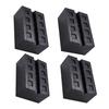 Kanoan Lift Rubber Jack Set of 80mm Rubber Blocks for Tire Change Grooved Lift Rubber Support Rubber Rubber Cushion Blocks, Pads, 4, Lift-Up,