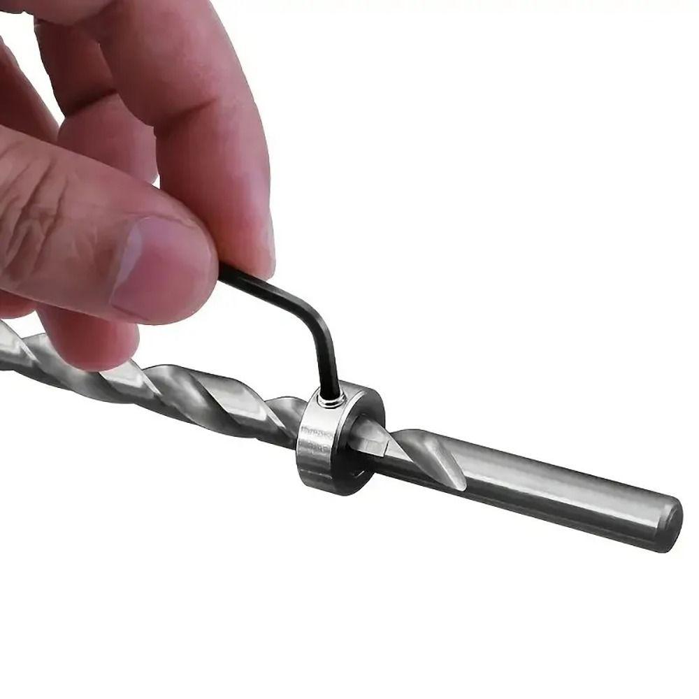 8 шт./набор Зажим для плиточного сверла Стопорное кольцо для сверла Блокировочное кольцо Прочное Ограничительное кольцо для сверла