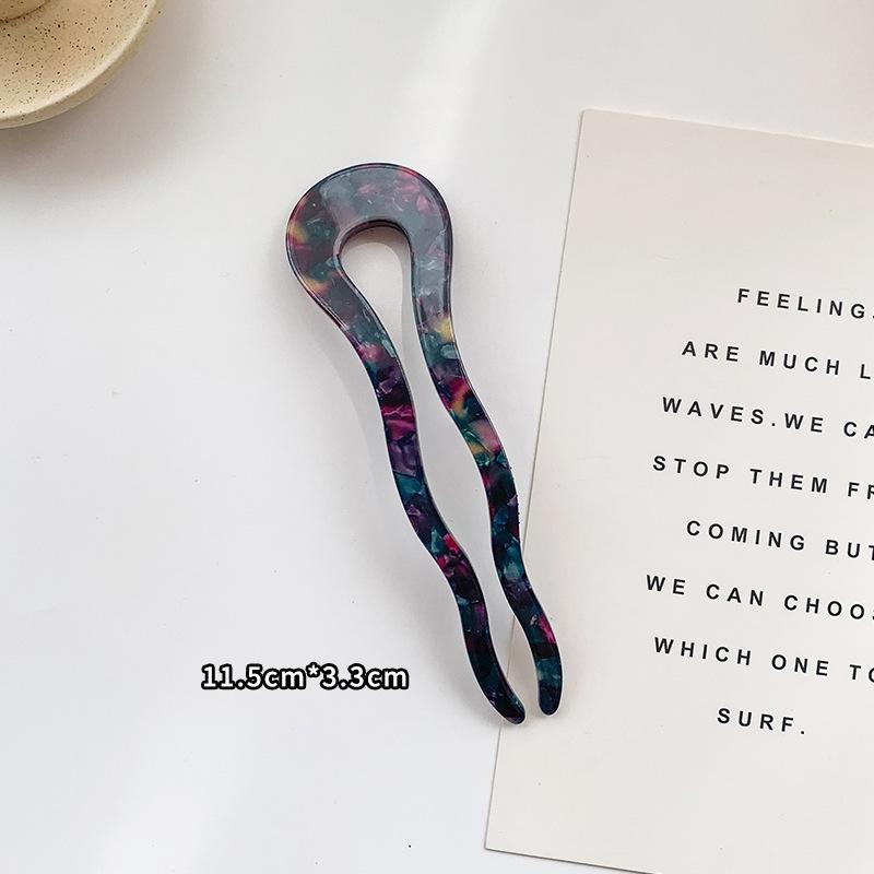 Модные палочки для волос заколки для волос для женщин красочная мраморная текстура ацетатная заколка для волос аксессуары для волос для девочек палочки для волос новые